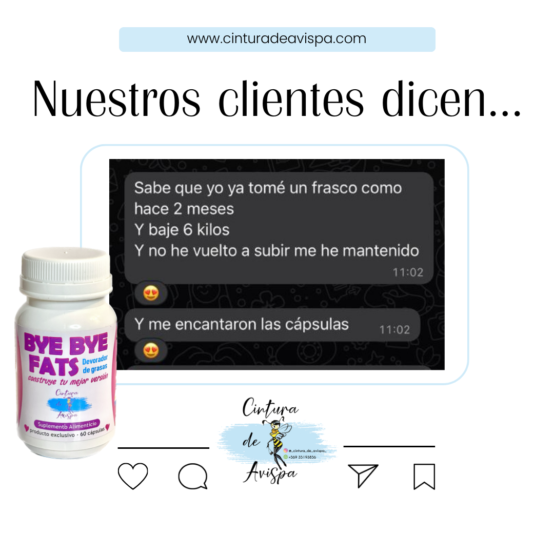 Bye Bye Fats (100% natural |Devorador de grasas | Inhibe apetito)