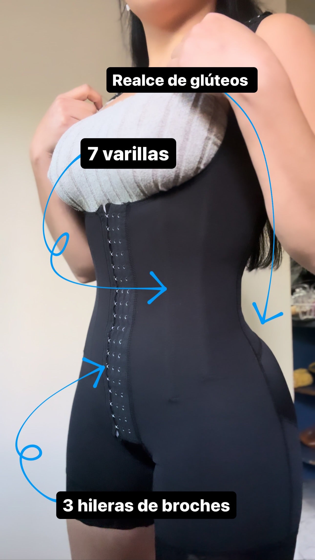 Faja Cintura de avispa (Reductora | 7 varillas | push Up)