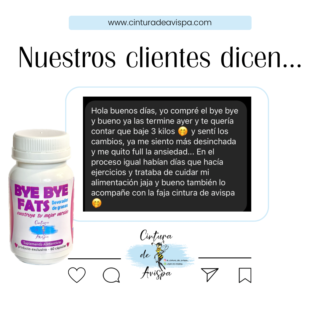 Bye Bye Fats (100% natural |Devorador de grasas | Inhibe apetito)