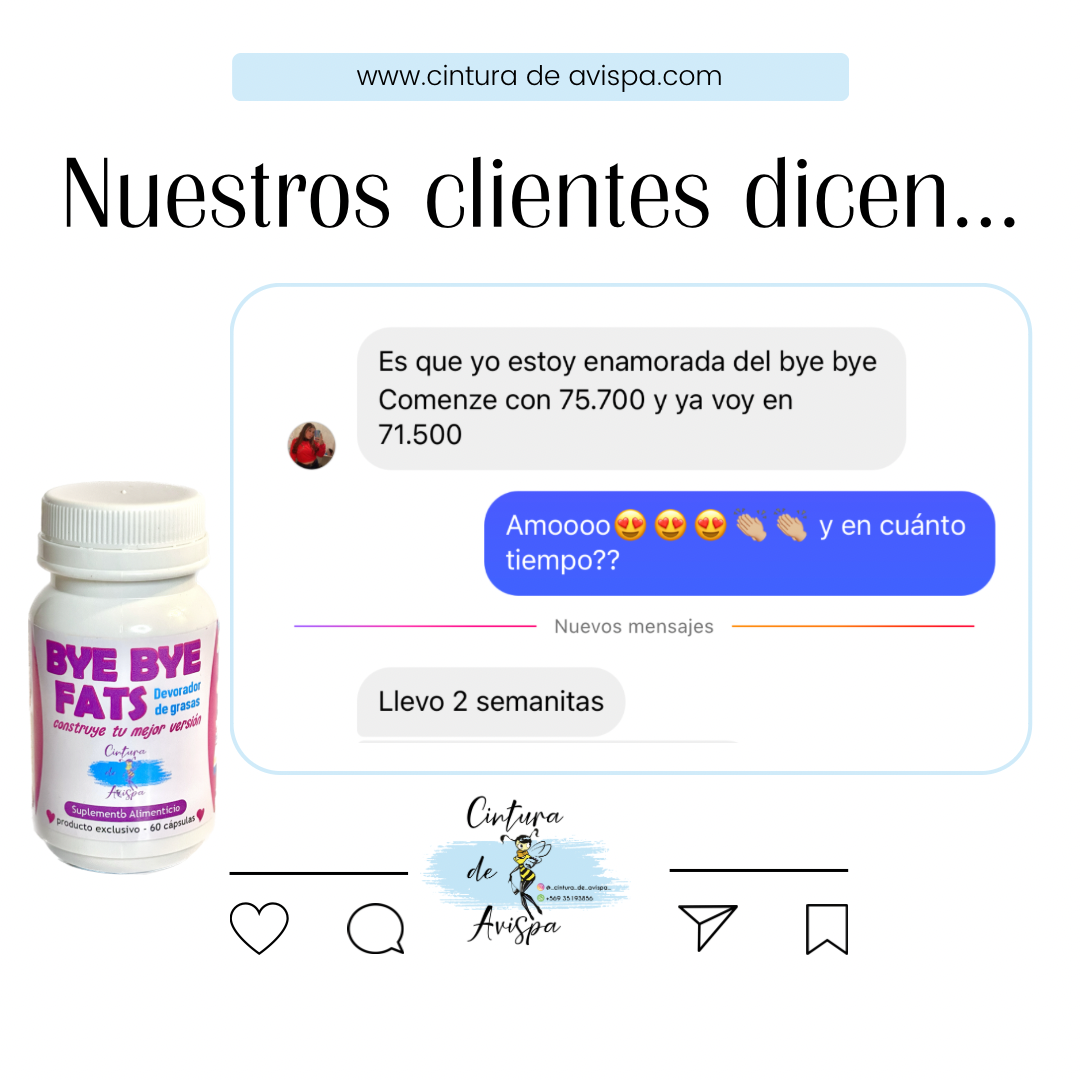 Bye Bye Fats (100% natural |Devorador de grasas | Inhibe apetito)